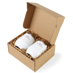 CORKCICLE® Stemless Wine Cup Gift Set - GlossWhite