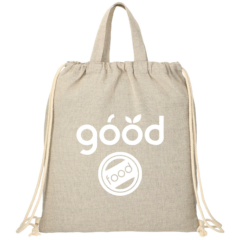 Recycled 4 oz Cotton Drawstring Bag
