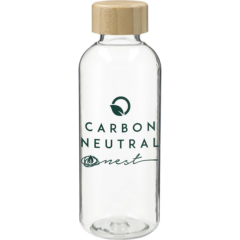 Sona 22oz RPET Reusable Bottle w/ FSC® 100% Bamboo Lid – 22 oz - Sona 22oz RPET Reusable Bottle with FSC 100 Bamboo Lid 8211 22 oz 8211 Clear
