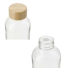 Sona 22oz RPET Reusable Bottle w/ FSC® 100% Bamboo Lid – 22 oz - Sona 22oz RPET Reusable Bottle with FSC 100 Bamboo Lid 8211 22 oz 8211 Twist-on Bamboo lid