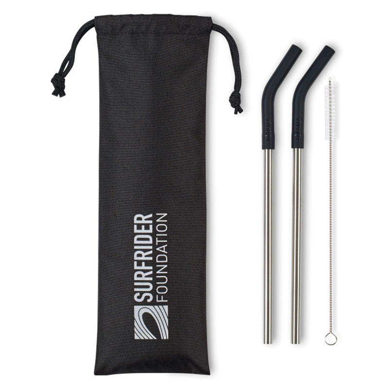 Aviana™ Poppy 2-Pack Stainless Straw Set - main