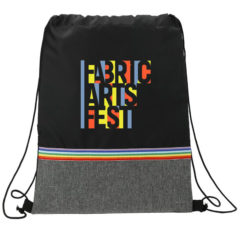 Rainbow RPET Drawstring Bag - main
