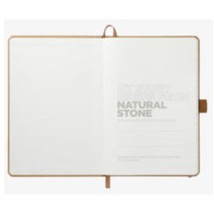 Washable Kraft Stone Bound JournalBook – 5.5″ x 8.5″ - open