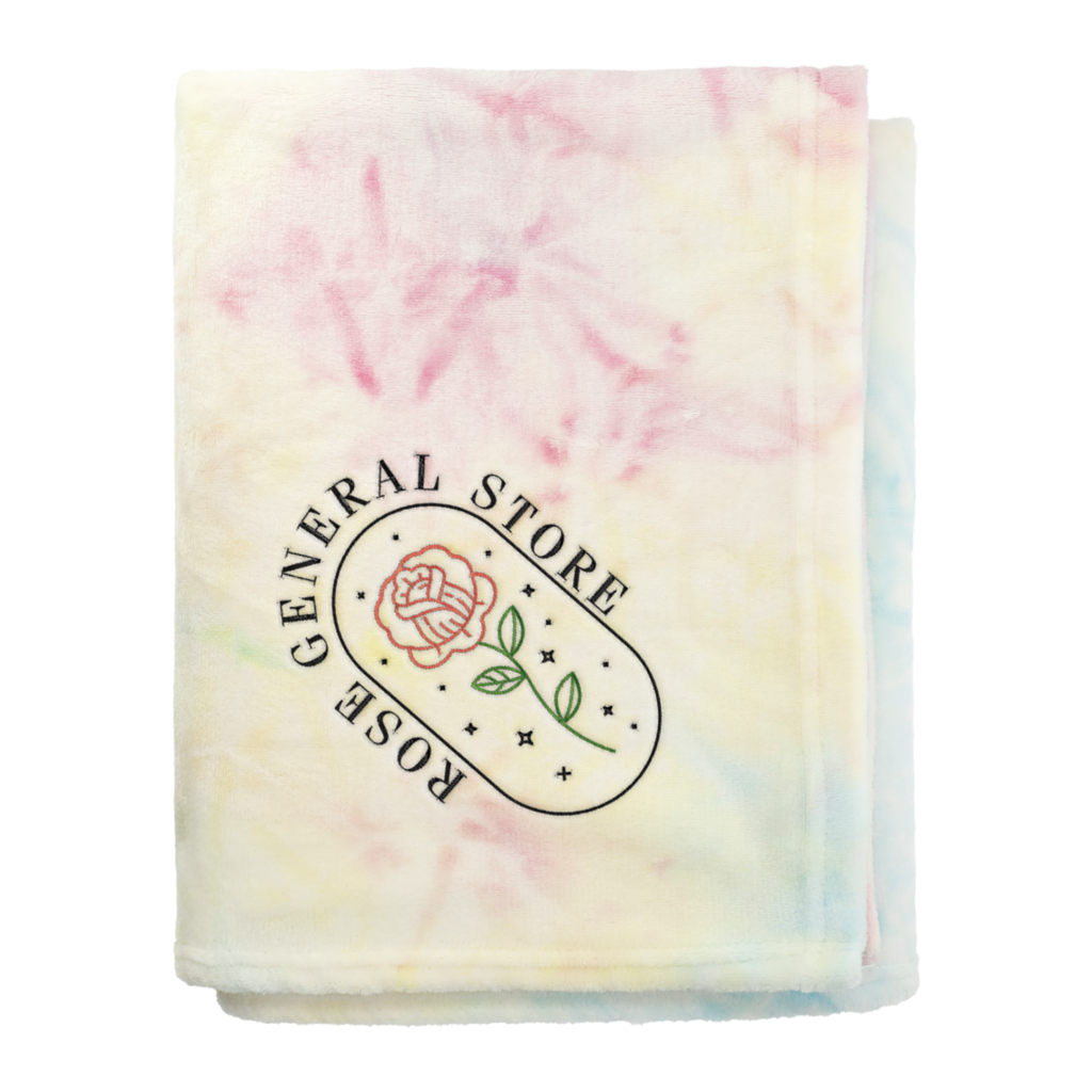 Tie Dye Flannel Fleece Blanket - 1080-47-1