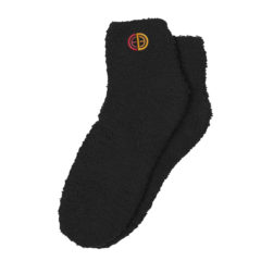 Fuzzy Socks - 15004_BLK_Embroidery