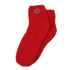 Fuzzy Socks - 15004_RED_Embroidery