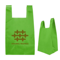 Reusable T-Shirt Style Non-Woven Tote Bag - 30038_LIM_Silkscreen