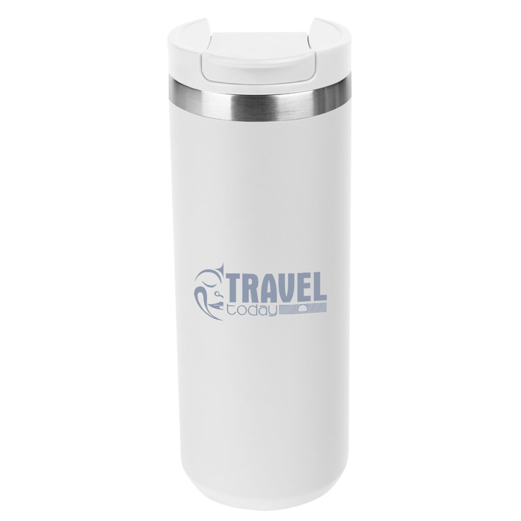 Sienna Stainless Steel Bottle – 18 oz - 50127_WHT_Silkscreen