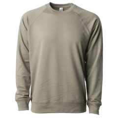 Independent Trading Co. Icon Unisex Lightweight Loopback Terry Crewneck Sweatshirt - 89778_f_fl