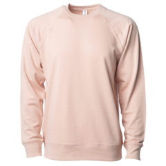 Independent Trading Co. Icon Unisex Lightweight Loopback Terry Crewneck Sweatshirt - 89780_f_fl