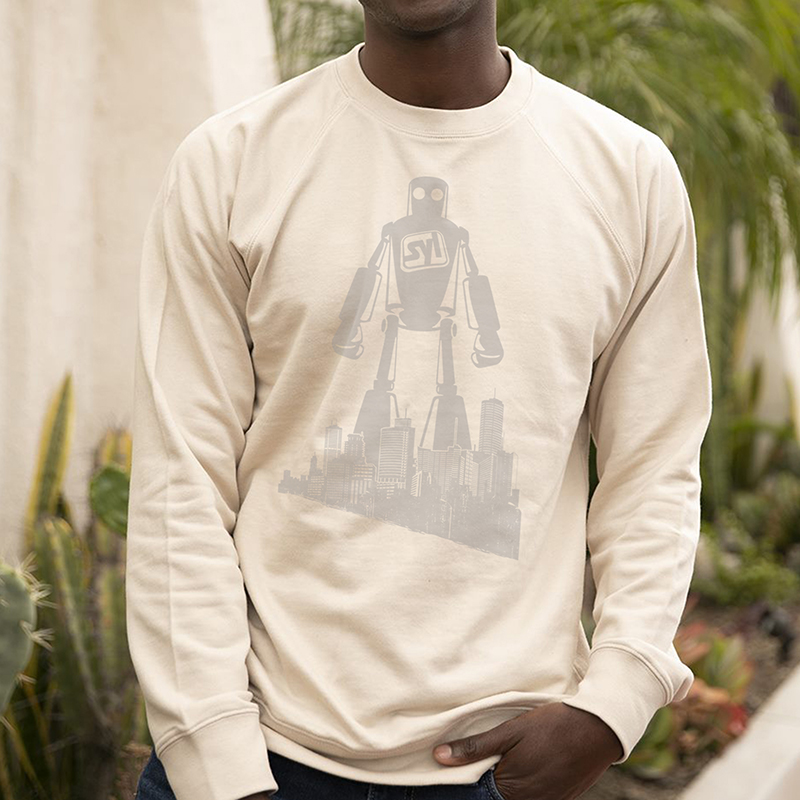 Independent Trading Co. Icon Unisex Lightweight Loopback Terry Crewneck Sweatshirt - 9136_fl