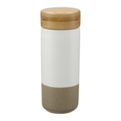 Arlo Ceramic Tumbler with FSC Bamboo Lid – 11 oz - 1628-91-5