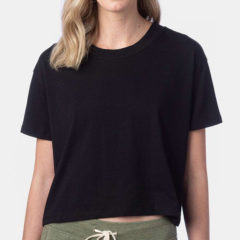 Alternative Women’s Cotton Jersey Go-To Headliner Crop Tee - 97128_omf_fl