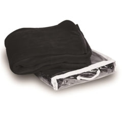 Alpine Fleece Micro Coral Fleece Blanket - black