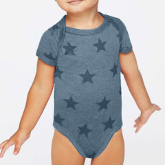 Code Five Infant Star Print Bodysuit - denim