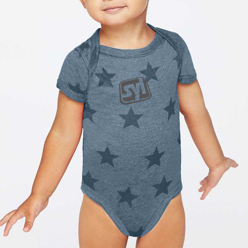 Code Five Infant Star Print Bodysuit - main