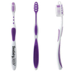 Soft Grip Toothbrush with Cap - purple