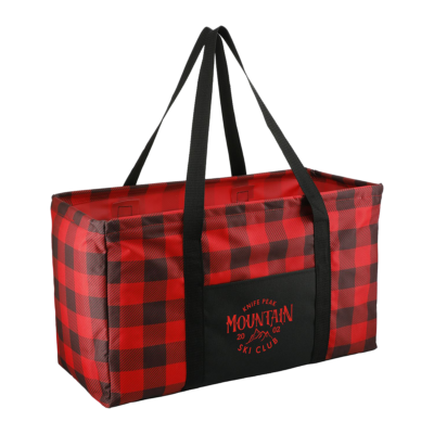 Buffalo Plaid Utility Tote 8211 Red-Black