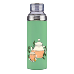 Chilano Vacuum Insulated Water Bottle with Tea Strainer – 17 oz - Chilanomint