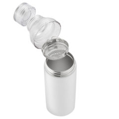 Chilano Vacuum Insulated Water Bottle with Tea Strainer – 17 oz - SVB315_LIDS-B