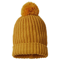 Richardson Chunky Cable with Cuff and Pom Beanie - 27781_f_fl