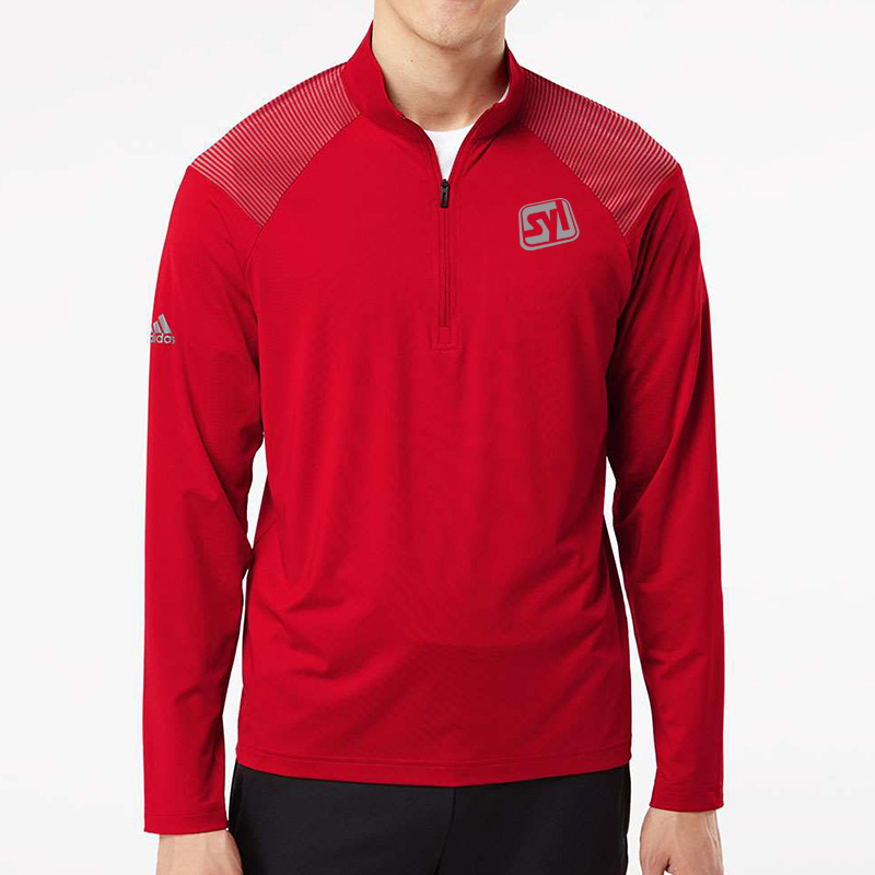 Adidas Shoulder Stripe Quarter-Zip Pullover - main