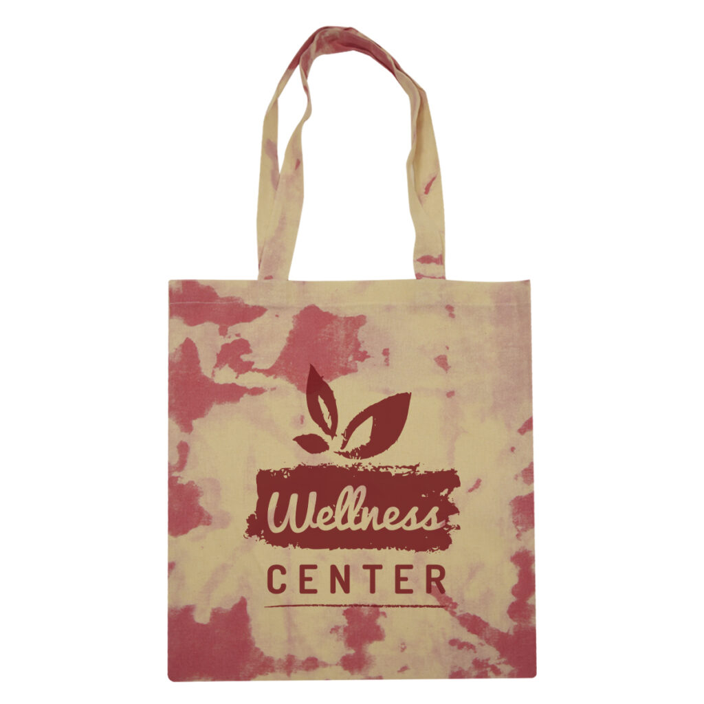 Cotton Candy Tie Dye Tote Bag - 30043_RED_Silkscreen