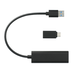 Aluminum 4-Port USB 3.0 Hub with Type C Adapter - 7143-36-3