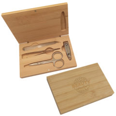 Manicure Set in Bamboo Case – 4 piece - 85005_group
