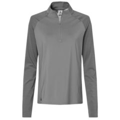 Adidas Women’s Stripe Block Quarter-Zip Pullover - 96328_f_fm