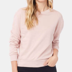 Alternative Women’s Eco-Washed Terry Throwback Pullover - 97789_omf_fl