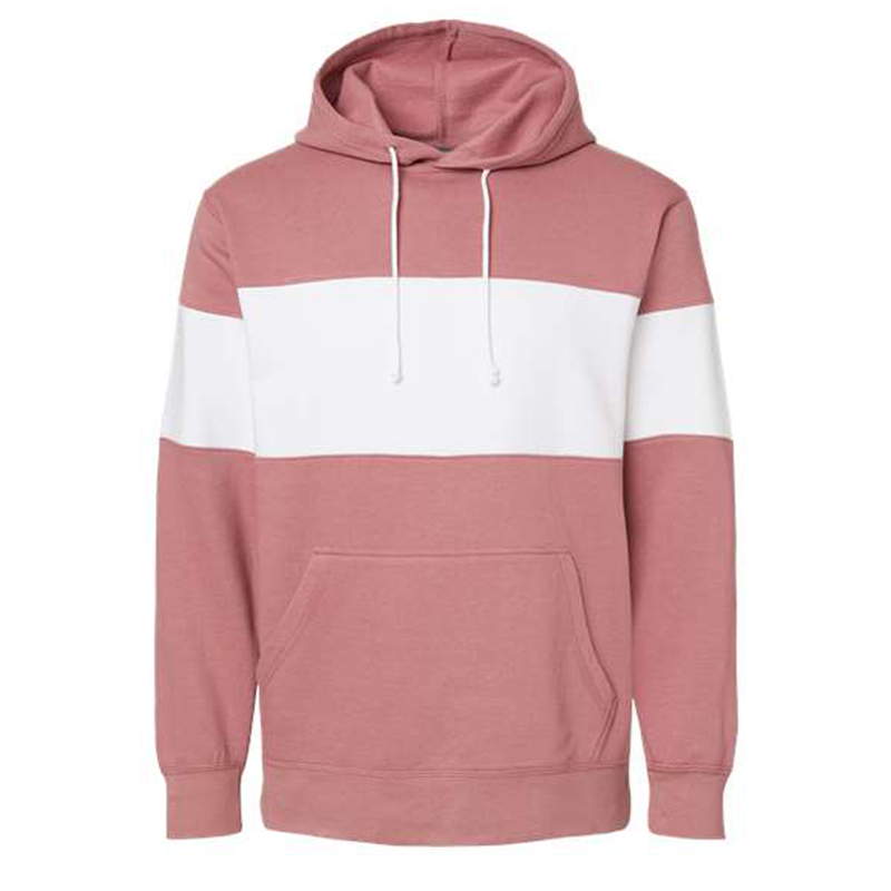 MV Sport Classic Fleece Colorblocked Hooded Sweatshirt Show Your Logo