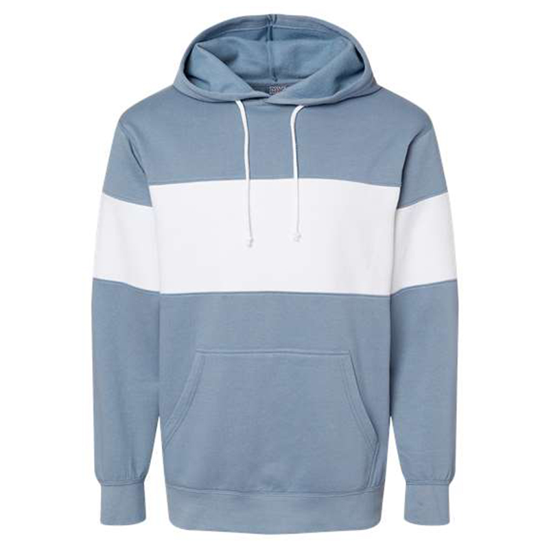 MV Sport Classic Fleece Colorblocked Hooded Sweatshirt Show Your Logo