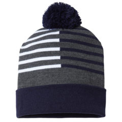 Cap America USA-Made Half Color Beanie - 99126_f_fl