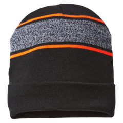 Cap America USA-Made Variegated Striped Cuffed Beanie - 99129_f_fl