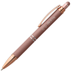 Phoenix Softy Rose Gold Metallic Pen with Stylus - MRR-L-GS-RoseGold