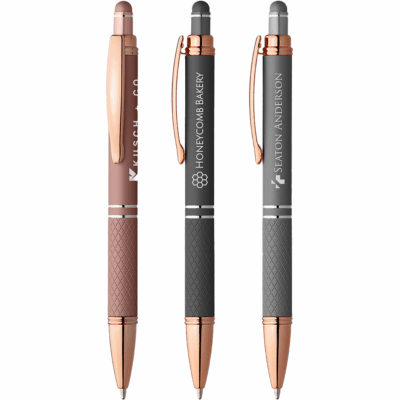 Phoenix Softy Rose Gold Metallic Pen with Stylus 8211 laser
