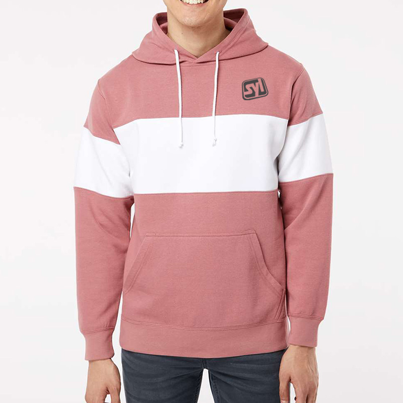 MV Sport Classic Fleece Colorblocked Hooded Sweatshirt Show Your Logo