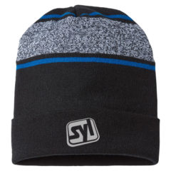 Cap America USA-Made Variegated Striped Cuffed Beanie