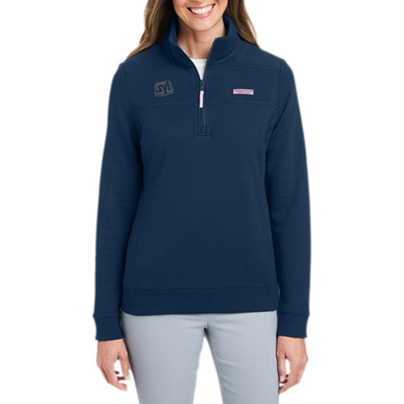 Vineyard Vines Ladies’ Collegiate Quarter-Zip Pullover Shep Shirt - main