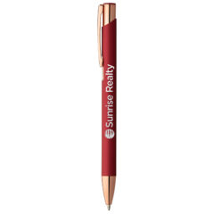 Crosby Softy Rose Gold Metal Pen - mrq-red-1945