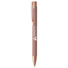 Crosby Softy Rose Gold Metal Pen - pink