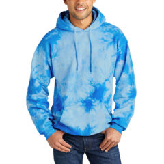 Port & Company® Crystal Tie-Dye Pullover Hoodie - 11121-SkyBlue-1-PC144SkyBlueModelFront-1200W