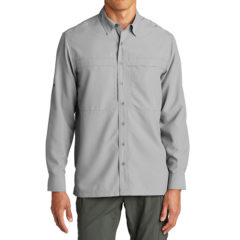 Port Authority® Long Sleeve UV Daybreak Shirt - 18679-GustyGrey-1-W960GustyGreyModelFront-1200W