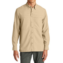 Port Authority® Long Sleeve UV Daybreak Shirt - 18679-Oat-1-W960OatModelFront-1200W