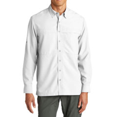 Port Authority® Long Sleeve UV Daybreak Shirt - 18679-White-1-W960WhiteModelFront-1200W