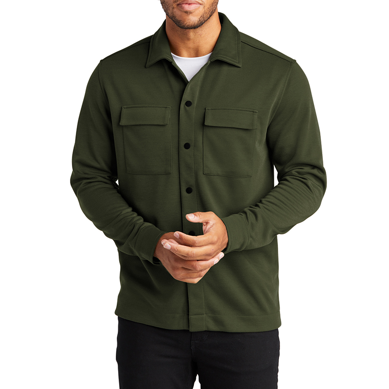 MERCER+METTLE™ Double-Knit Snap Front Jacket - Show Your Logo
