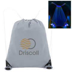 Go and Glow LED Drawstring Bag - 35024_GRA_Colorbrite