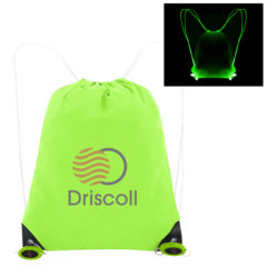 Go and Glow LED Drawstring Bag - 35024_LIM_Colorbrite