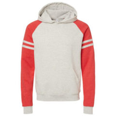 Jerzees Nublend® Varsity Colorblocked Raglan Hooded Sweatshirt - 95657_f_fm
